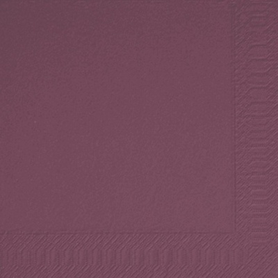 Duni Jednofarebné servítky slivková 2V 33x33cm 125ks