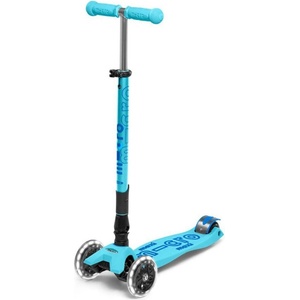 Micro Детска тротинетка Micro - Maxi Micro Deluxe Foldable LED, Bright Blue (7630053530136) - baby Тротинетка, скутер