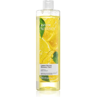 Avon Senses Lemon Burst освежаващ душ гел 500ml