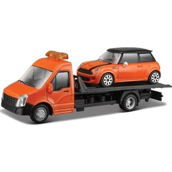 Bburago Bburago 1: 43 Пътна помощ + Mini Cooper S оранжево