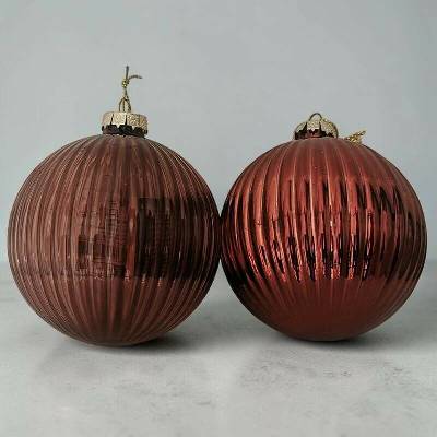 Huizhou Haiswei Daily Necessities Co., Ltd. Červeno-bronzová vianočná guľa 10 cm