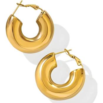 HARAHU Обеци je-28740 - Златна / Тип2 kp28740 (je-28740)