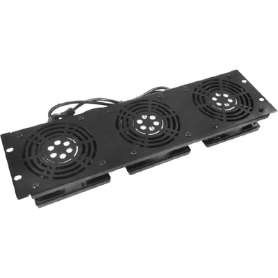 Conneu 3u модул с 2 вентилатора 220v, 19", черен (9-2519 030000 222)