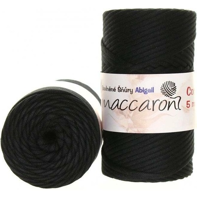 Maccaroni Abigail 5 mm Černá