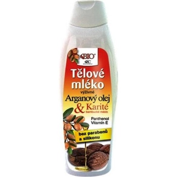 Bione Cosmetics Arganový olej & Karité tělové mléko 500 ml