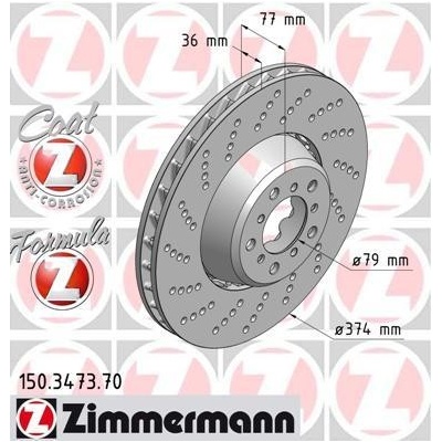 Brzdový kotúč ZIMMERMANN 150.3473.70