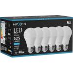 Mexen Nova 6x LED крушка E27, A60, 5W, Студена - 6500K, 525 lm - L100-E27-0565-01x06 (L100-E27-0565-01x06)