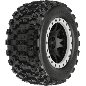 Pro-Line колело 4.3", гуми Badlands MX43 Pro-Loc, джанта Impulse H24mm черно-сив (2) (X-Maxx)