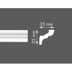 NMC КОРНИЗ СТИРОПОРЕН lx35 35х35мм (60156035)