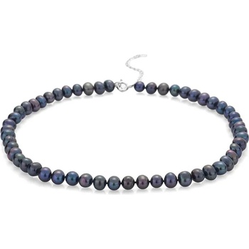 Image 1 of Swan Колие със сладководни черни перли 7.5-8mm R04378NB Swan