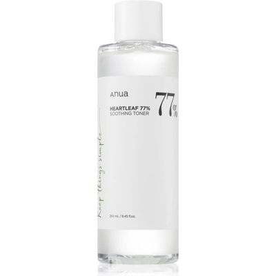 Anua Heartleaf 77% Soothing Toner почистващ и успокояващ тоник възстановяващ кожната бариера 250ml