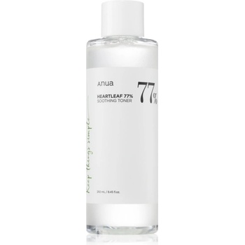 Anua Heartleaf 77% Soothing Toner почистващ и успокояващ тоник възстановяващ кожната бариера 250ml
