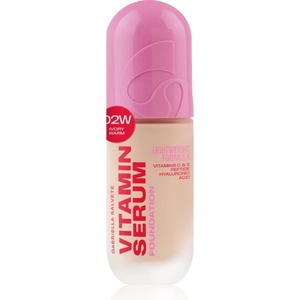 Gabriella Salvete Vitamin Serum Foundation лек фон дьо тен с подхранващ ефект цвят 02W Ivory Warm 30ml
