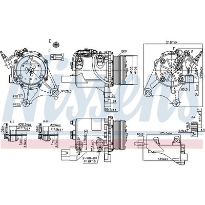 Kompresor klimatizace NISSENS 890327