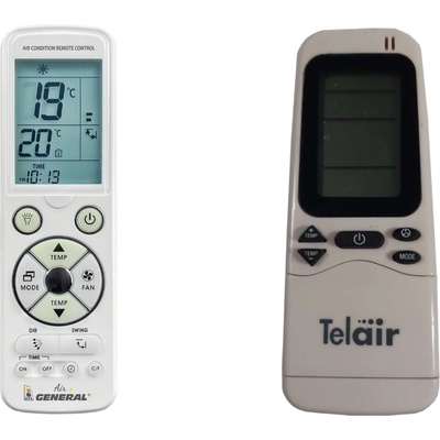 General Telair 5400h, 7400h, 8400h, dual clima 8400h, dual clima 12400h - луксозно с подсветка дистанционно управление (5400h, 7400h, 8400h, dual clima 8400h, dual clima 12400h)