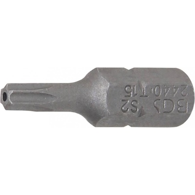 Bit technic 6.3 mm 1/4" uchytenie T Star bezpečnostný s dierou pre Torx T15 BGS 2440