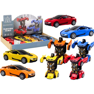 LEAN TOYS Auto-Robot 2v1 - 4 farby