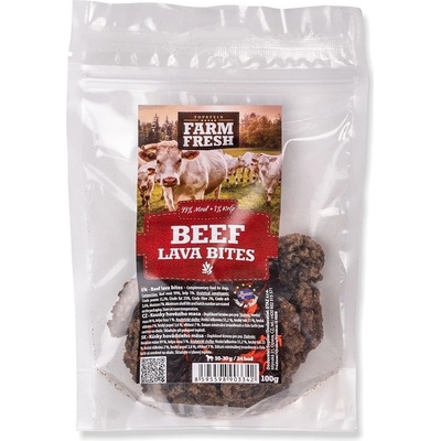 Farm Fresh Beef Lava Bites pamlsky z hovězího masa 100 g