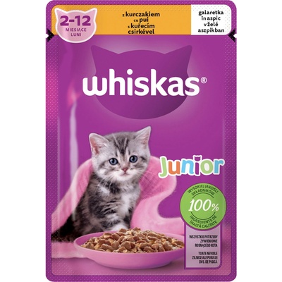 Whiskas Junior kuracie jelly 85 g