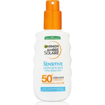 Garnier Ambre Solaire Sensitive Advanced sprej na opaľovanie pre citlivú pokožku SPF50+ 150 ml