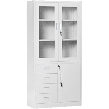 Метален шкаф Carmen CR-1278 E - сив