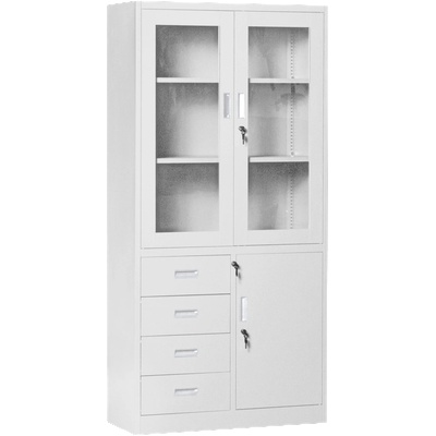 Метален шкаф Carmen CR-1278 E - сив