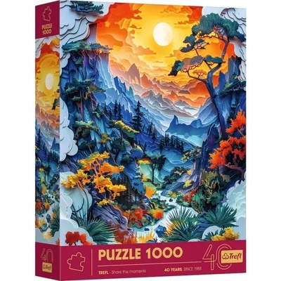 Trefl - Puzzle 3D efekt Paper Art Dolina - 1 000 piese
