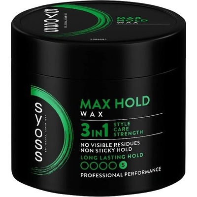 Syoss Max Hold 3v1 stylingový vosk na vlasy 150 ml