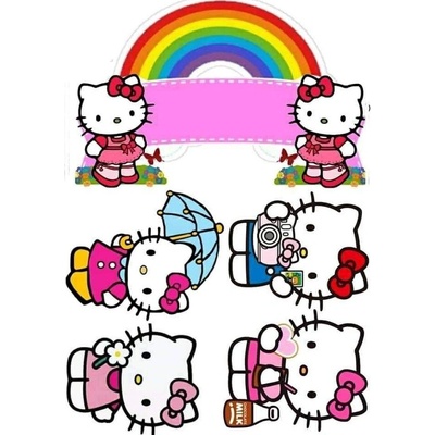 Jedlý papír HELLO KITTY – motiv 12 ● Určení: Obrázek na dort – Hledejceny.cz