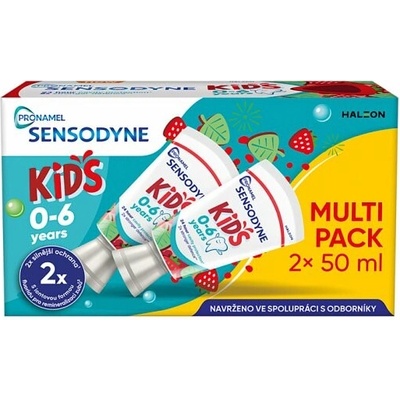 Sensodyne Pronamel Kids Berry Twist s fluoridom 0-6 rokov 2 x 50 ml