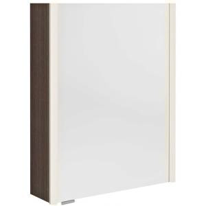 SAPHO Alix - Огледален шкаф с LED осветление 56x70x18 см, 2 врати, ляво/дясно, бор в рустик стил AX156-0016 (AX156-0016)