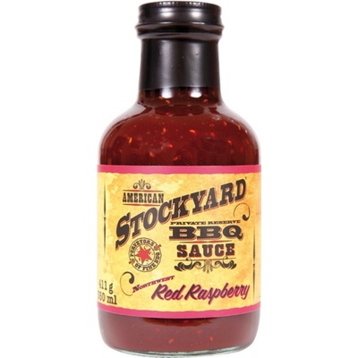 American Stockyard BBQ grilovací omáčka Red Raspberry sauce 355 ml