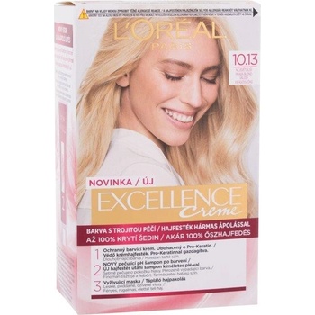 L&apos;oréal Paris Excellence Creme Triple Protection 10,13 Natural Light Baby Blonde Farba na vlasy 48 ml