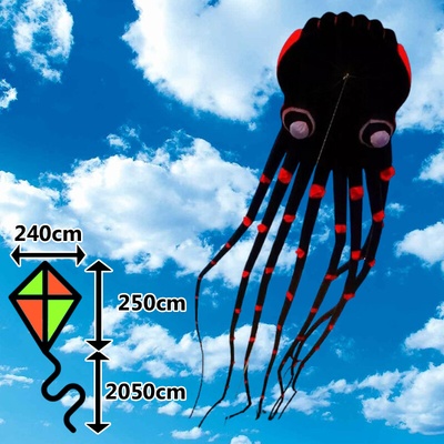 D&P Obrovský Drak Chobotnice 23m černá