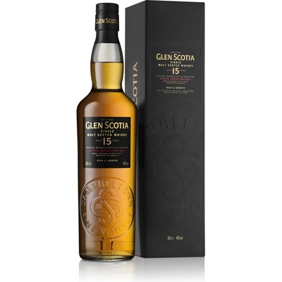Glen Scotia 15 YO - малцово шотландско уиски 700ml. 700 ml