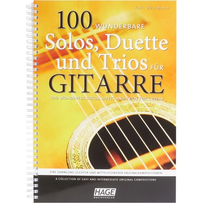 100 wunderbare Solos, Duette und Trios für Gitarre 100 skladieb pre 1-3 gitary