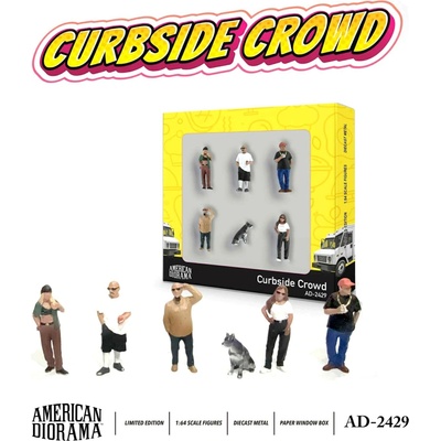 American Diorama Figure set Curbside Crowd 1:64