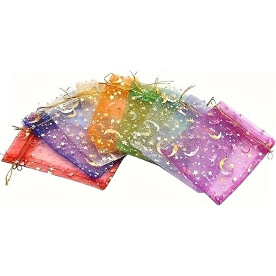 UNI Dárkový malý sáček organza s potiskem 9 x 7 cm