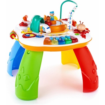 New Baby Mluvící a hrající stoleček s jezdícím vláčkem CZ/SK
