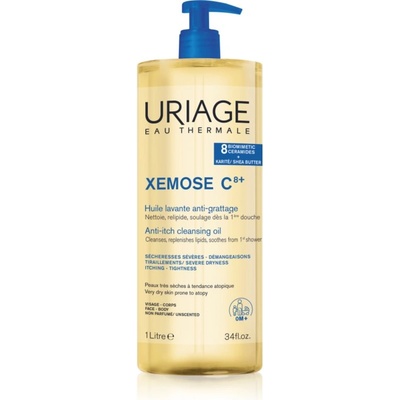 Uriage Xemose C8+ Anti-Itch Cleansing Oil успокояващо почистващо олио за суха и екзематична кожа 1000ml
