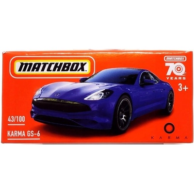 Mattel Matchbox Power Grab Karma GS-6 modrá