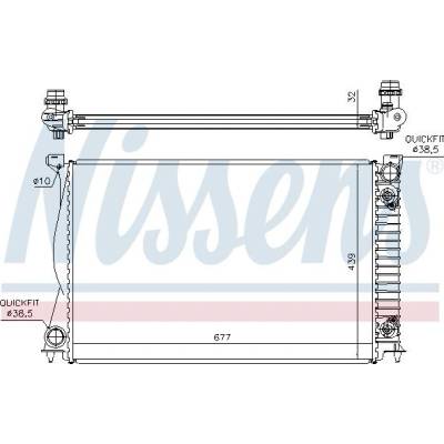 Chladič motoru NISSENS 60232A