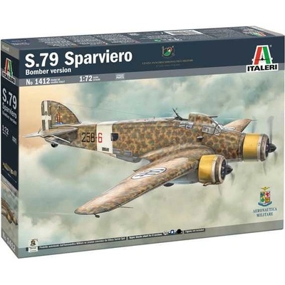 Italeri Model Kit letadlo 1412 SM-79 Sparviero Bomber edition 1:72