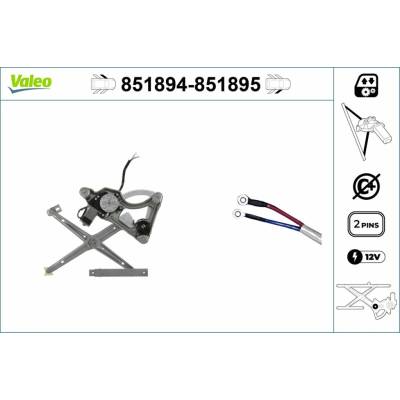 Mechanizmus zdvíhania okna VALEO 851894