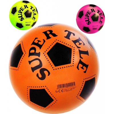 ACRA Míč gumový Super Tele Fluo Mondo potisk kopačák 23cm 3 barvy