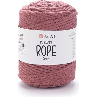 Yarn Art Macrame Rope 5 mm 792 tmavá starorůžová