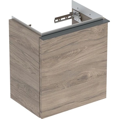 Geberit iCon Skříňka pod umývátko 37 x 41,5 cm, ořech hickory, madlo matná láva 502.300.JR.1