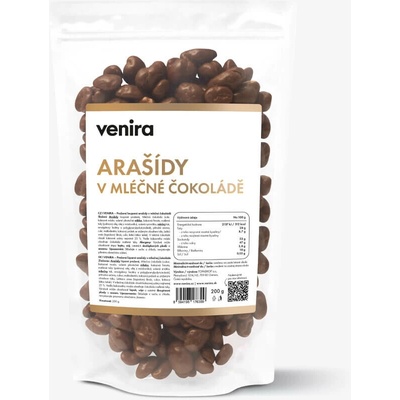 VENIRA arašidy v mliečnej čokoláde v mliečnej čokoláde 200 g 200 g
