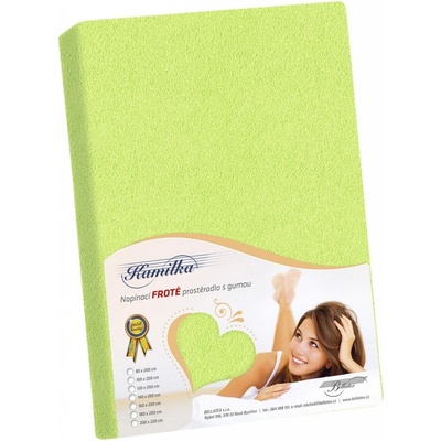 Bellatex froté prostěradlo Kamilka jarní zelené 100x200
