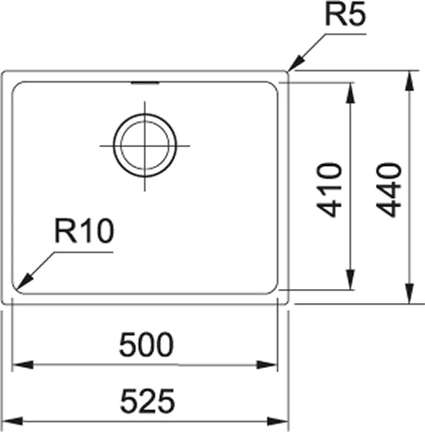 Franke SID 110-50 bílá